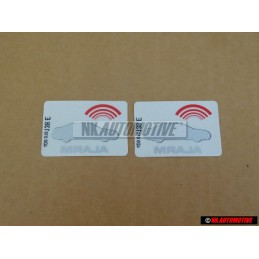 2x Original Audi Sticker Alarm - 4D0010138E