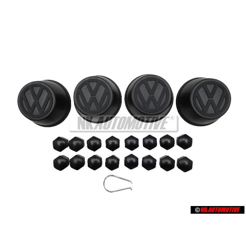 ULTIMATE SET For Golf Scirocco 1/2 Steel Wheel Centre Hub Caps