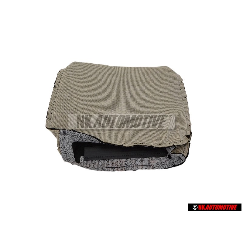 Original VW Head Restraint Cover (Cloth) Black - 535881921G C63