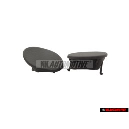 Original Audi 1 Set Cover Caps Agate Grey - 4F1898173 1DH