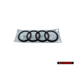 Original Audi Rings Rear Boot Badge Emblem Black - 80A853742A T94
