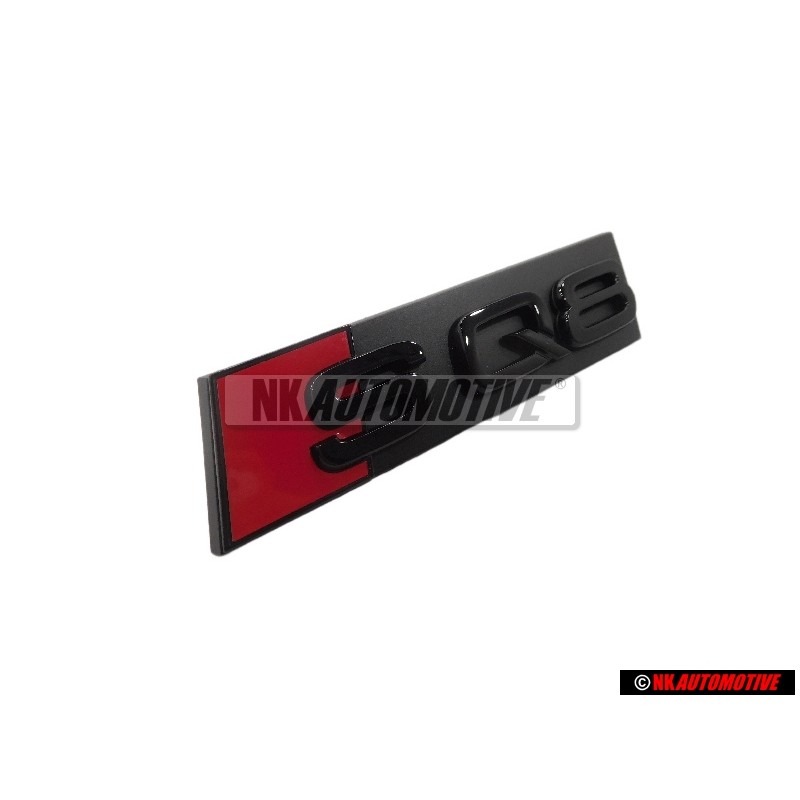 Original Audi SQ8 Front Grill Badge Emblem Black Red - 4M8071805