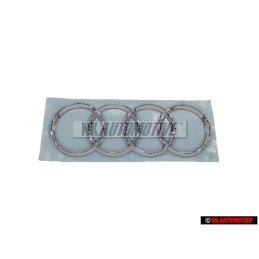 Original Audi Rings Rear Boot Badge Emblem Chrome - 8P0853742 2ZZ