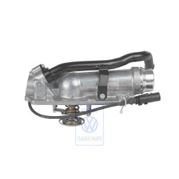 Original VW Coolant Regulator Housing With Thermostat - 07D121111AB