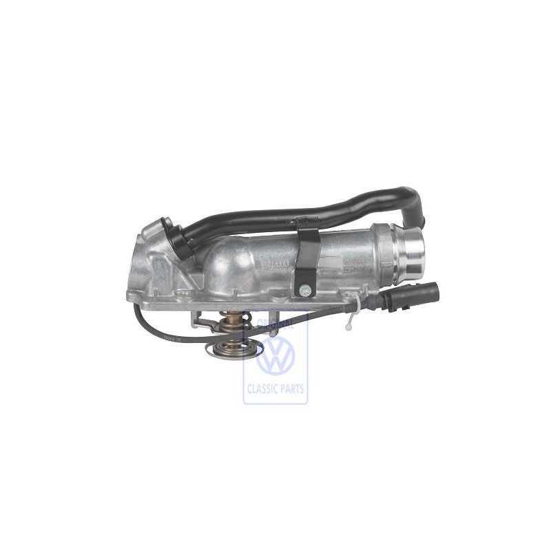 Original VW Coolant Regulator Housing With Thermostat - 07D121111AB