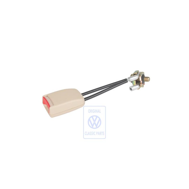 Original VW Belt Latch Cream/Fire Red - 1C0858676 FSN