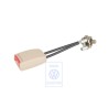 Original VW Belt Latch Cream/Fire Red - 1C0858676 FSN