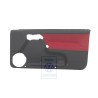 Original VW Door Panel Trim (Cloth) Black/Murano Red - 1E0867012ATLZR