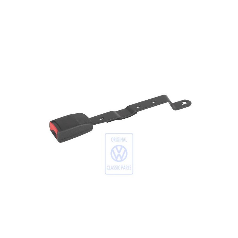 Original VW Belt Latch Satin Black/Fire Red - 1HM857756 FCN