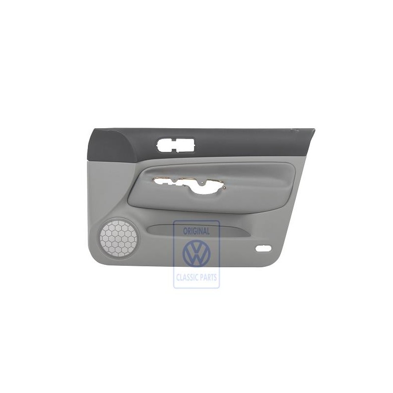 Original VW Door Panel Trim (Cloth) Black/Flannel Grey - 1J4867012CKHRQ