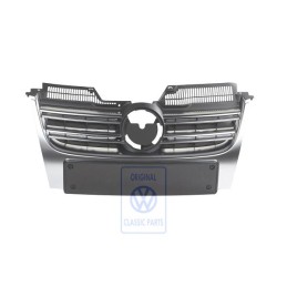 Original VW Radiator Grille Satin Black/Chrome Matt Silk - 1K5853651E UBN
