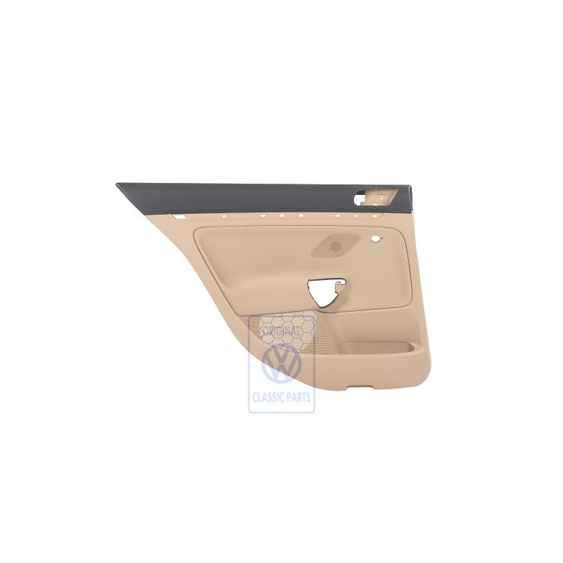 Original VW Door Panel Trim (Cloth) Anthracite/Pure Beige - 1K6867211CNRDH