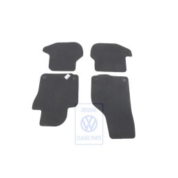 Original VW 1 Set Foot Mats Black/Flannel Grey - 1Q1863011C QIK