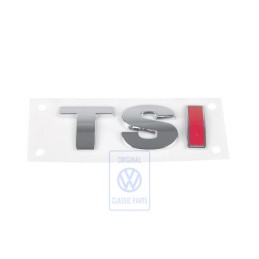 Original VW Inscription Chrome/Chrome/Red - 1T0853675J GQF