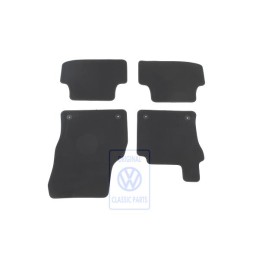 Original VW 1 Set Foot Mats Black - 5G2863011 EUN