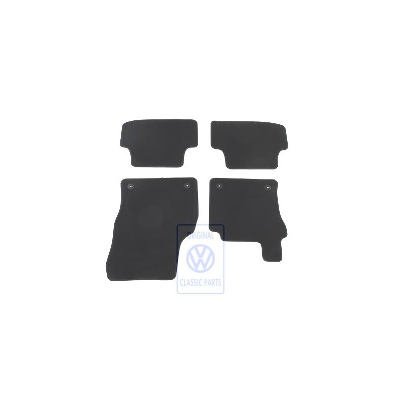 Original VW 1 Set Foot Mats Black - 5G2863011 EUN