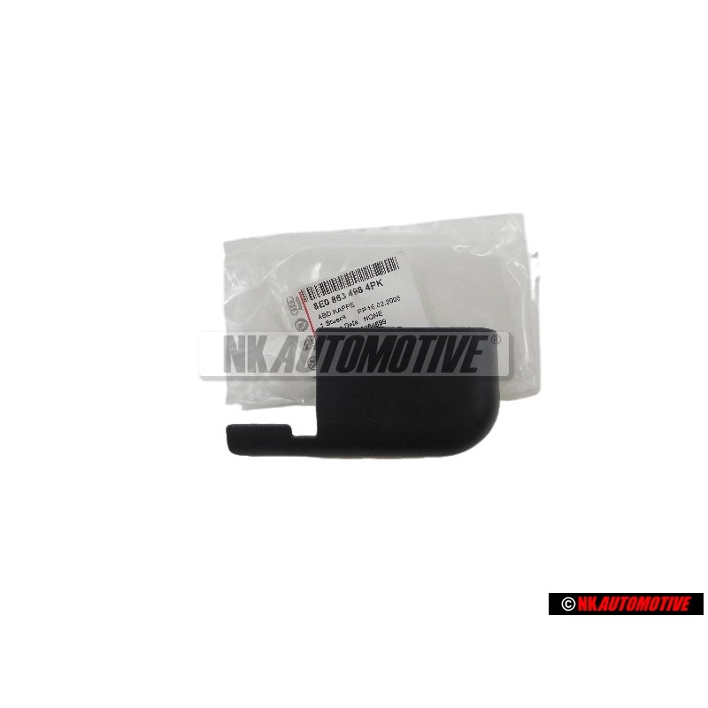 Original Audi Cover Cap Soul Black - 8E0863498 4PK