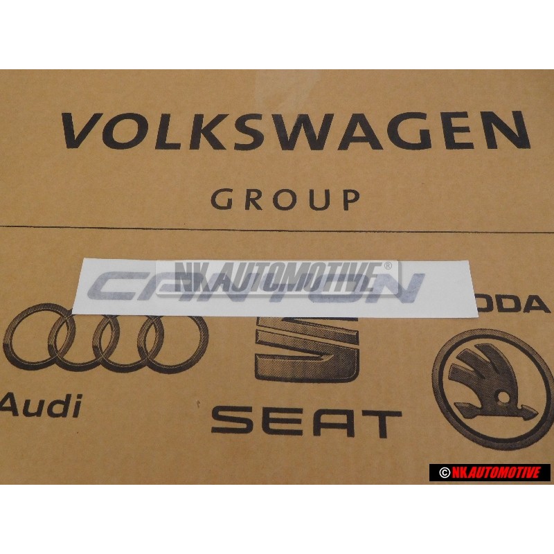 Original VW Film Lettering Metallic Indium Grey - 2HH853685 R7H