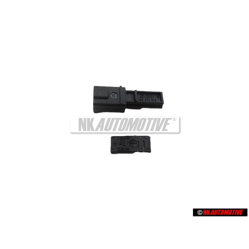 Original VW Flat Connector Housing With Contact Locking Mechanism - 4E0972575