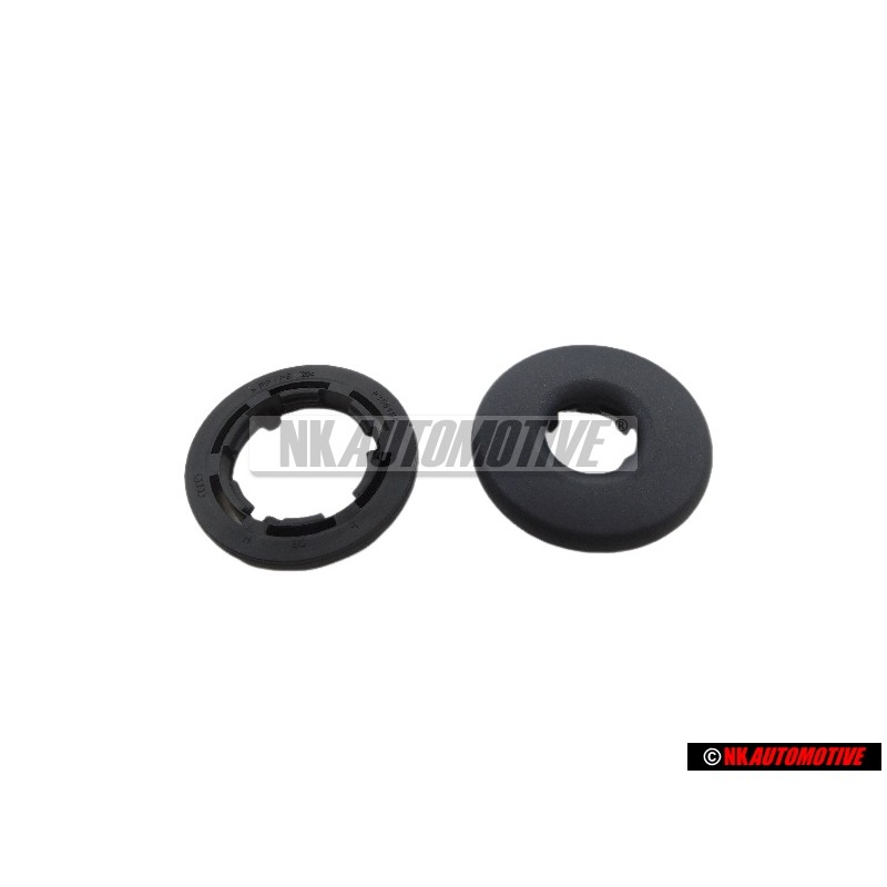 Original VW Rosette Aqua Graphite - 4H0881680 2NN