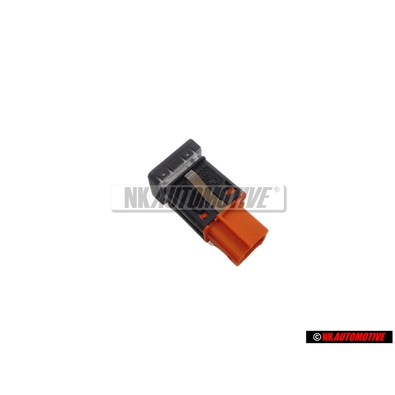 Original VW Pushbutton For Parking Aid Satin Black/White - 7E0927122 WHS