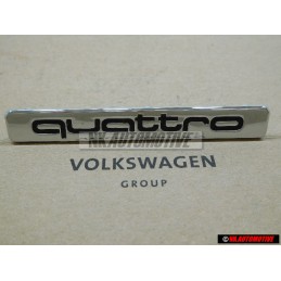 Original Audi QUATTRO Front Grill Badge Emblem Chrome - 8L0853682 2ZZ
