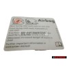 Original VW Sticker 'Airbag' When Using Child'S Seat - 1H0010079M