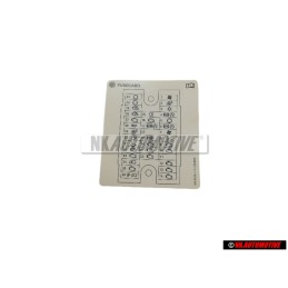 Original VW Sticker For Fuse Lay-Out - 7H0010617T