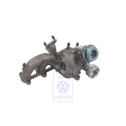 Original VW Exhaust Manifold With Turbo- Charger - 038253019Q