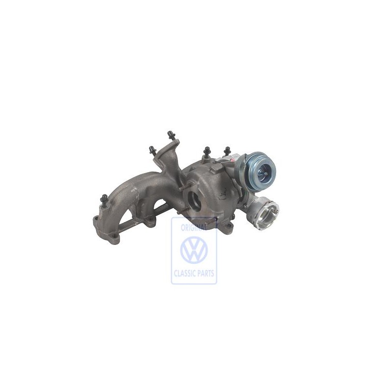 Original VW Exhaust Manifold With Turbo- Charger - 038253019Q