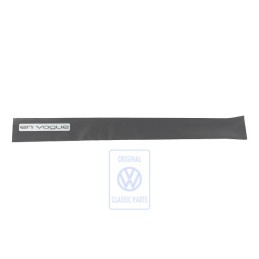 Original VW Entry Strip Protective Foil With Lettering Black - 1C0853806A 6DA