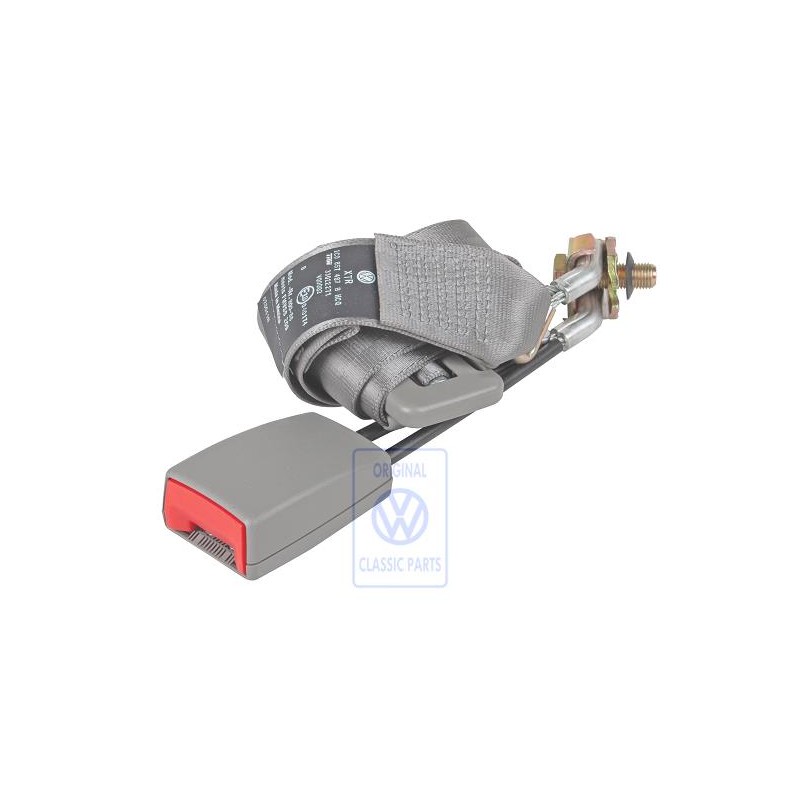 Original VW Lap Belt And Belt Lock Flannel Grey - 1C0857487B HCQ