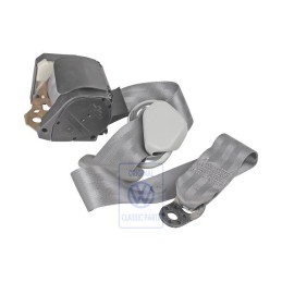 Original VW Three-Point Seat Belt With Inertia Reel Grey - 1C0857805A HCQ