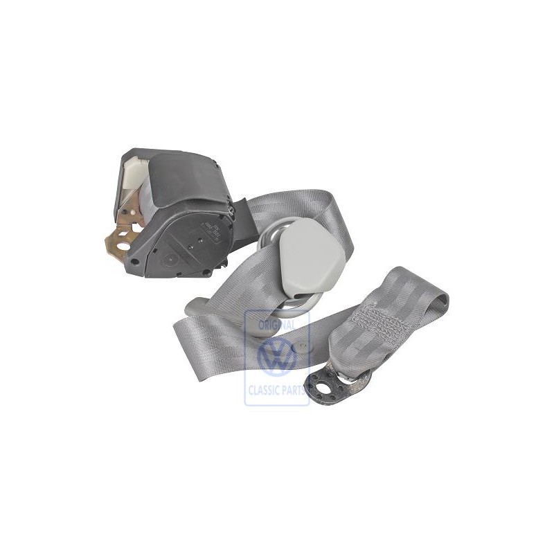 Original VW Three-Point Seat Belt With Inertia Reel Grey - 1C0857805A HCQ
