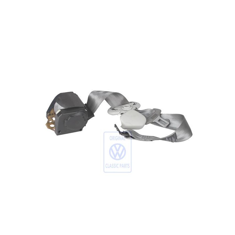 Original VW Three-Point Seat Belt With Inertia Reel Grey - 1C0857806A HCQ