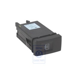 Original VW Switch For Heated Rear Window Satin Black - 1C0959621C B41