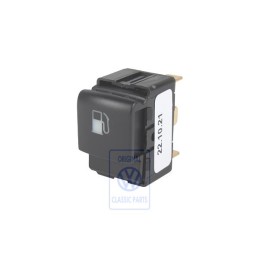 Original VW Pushbutton For Tank Flap Actuation Satin Black - 1C0959833 01C