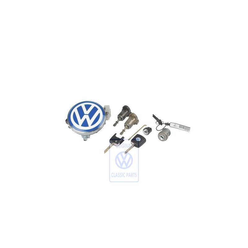 Original VW 7 Set Lock Cylinders For Door Handle - 1C9800375A