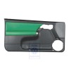 Original VW Door Trim (Leather/Leatherette) Black/Green - 1E0867011APLPS
