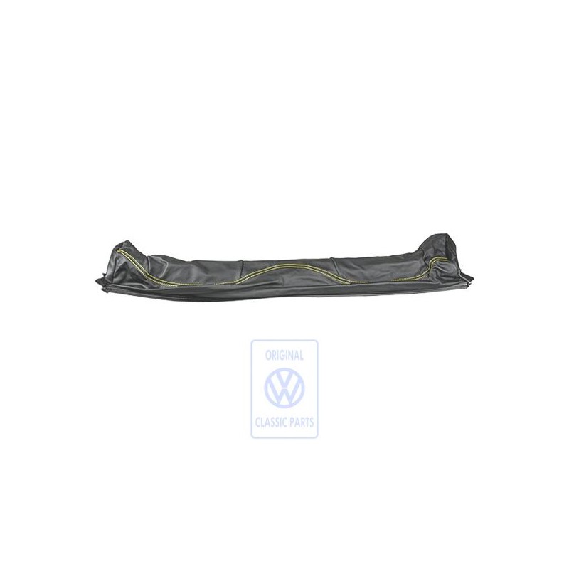 Original VW Backrest Cover (Leather/Leatherette) Black/Yellow - 1E0885921B KKY