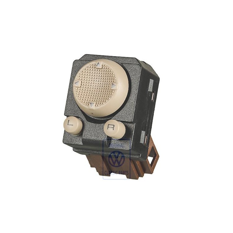 Original VW Switch For Exterior Mirror Adjustment Light Beige - 1E1959565 Q70