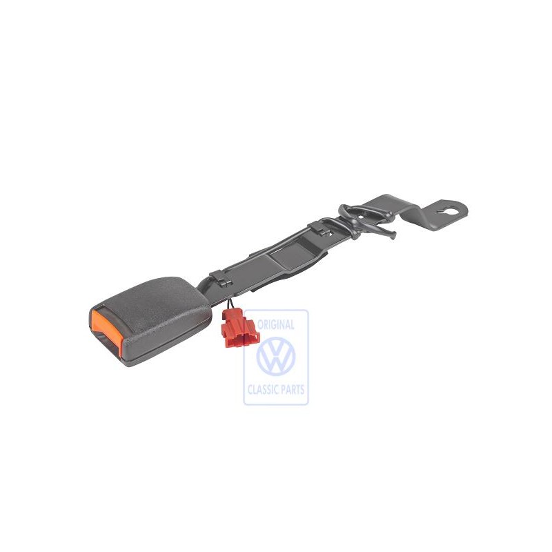 Original VW Belt Latch With Warning Contact Satin Black - 1HM857755B 01C
