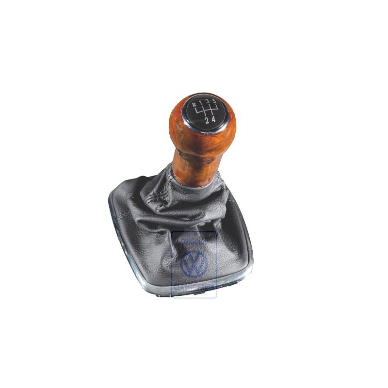 Original VW Gearstick Knobwood With Boot For Gearstick Lever - 1J0711113BLMBH