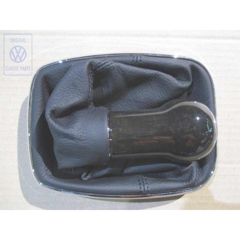 Original VW Gearstick Knobwood With Boot For Gearstick Lever - 1J0711113BLMBK