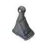 Original VW Gearstick Knob Wood/Leather With Boot - 1J0711113BSMBK