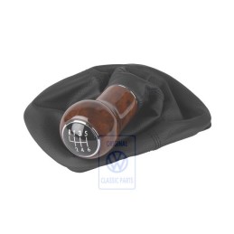 Original VW Gearstick Knobwood With Boot - 1J0711113S FXZ