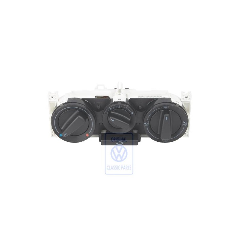 Original VW Fresh Air And Heater Controls Satin Black - 1J0819045E 01C