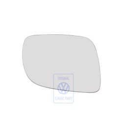 Original VW Mirror Glass Convex Heated With Carrier Plate - 1J1857522Q