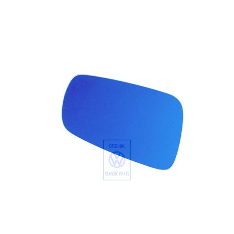 Original VW Mirror Glass (Flat) Heated With Carrier Plate - 1J2857522D
