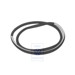 Original VW Door Seal, Inner Satin Black/Pearl Grey - 1J5867367H FKL